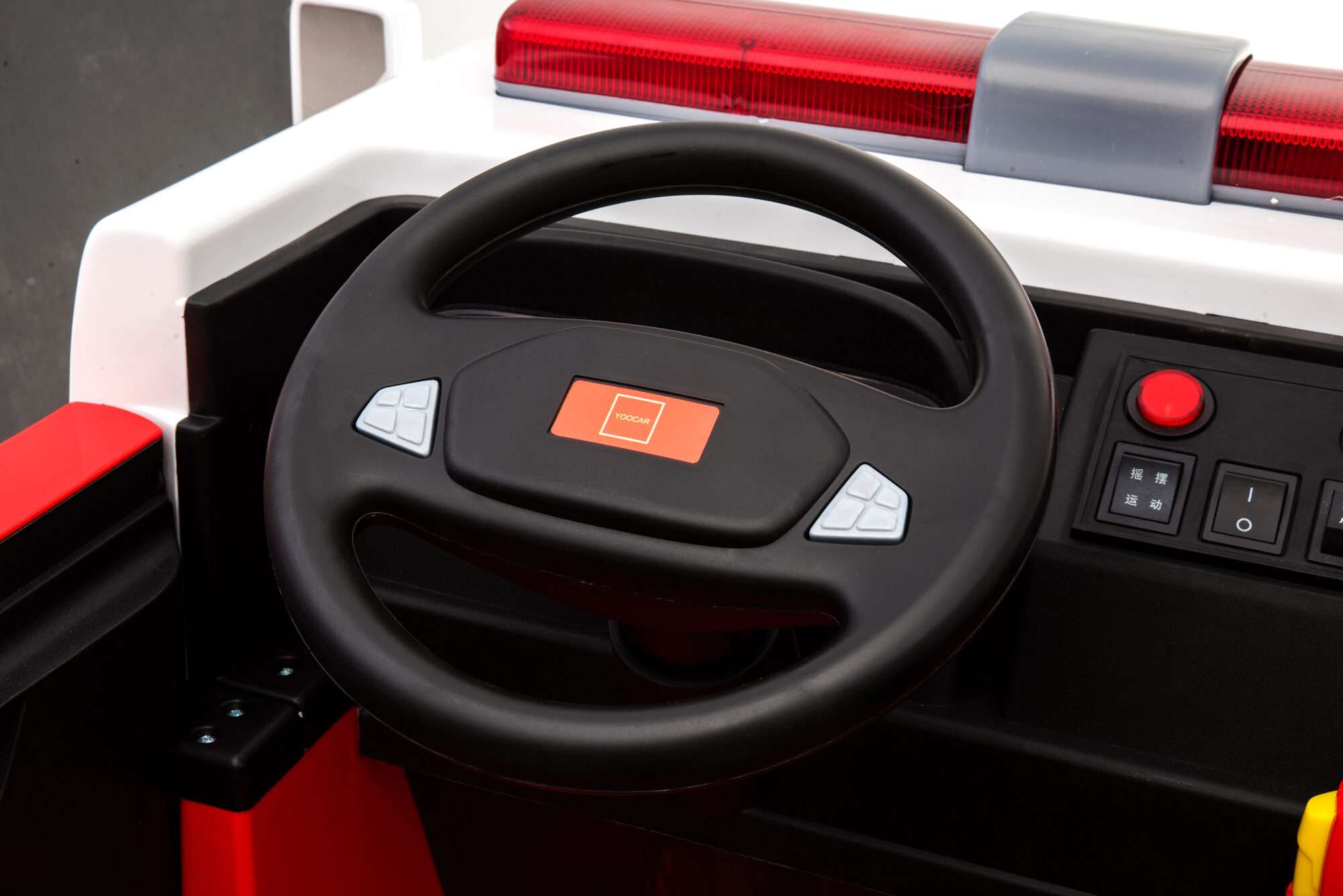 Image du produit : Brandweerwagen met brandalarmverlichting (3-8 jaar)