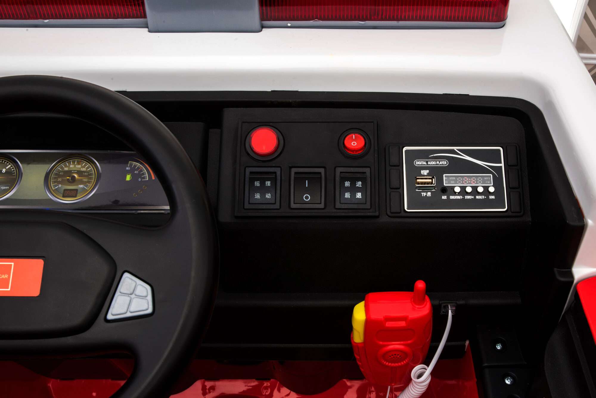 Image du produit : Brandweerwagen met brandalarmverlichting (3-8 jaar)