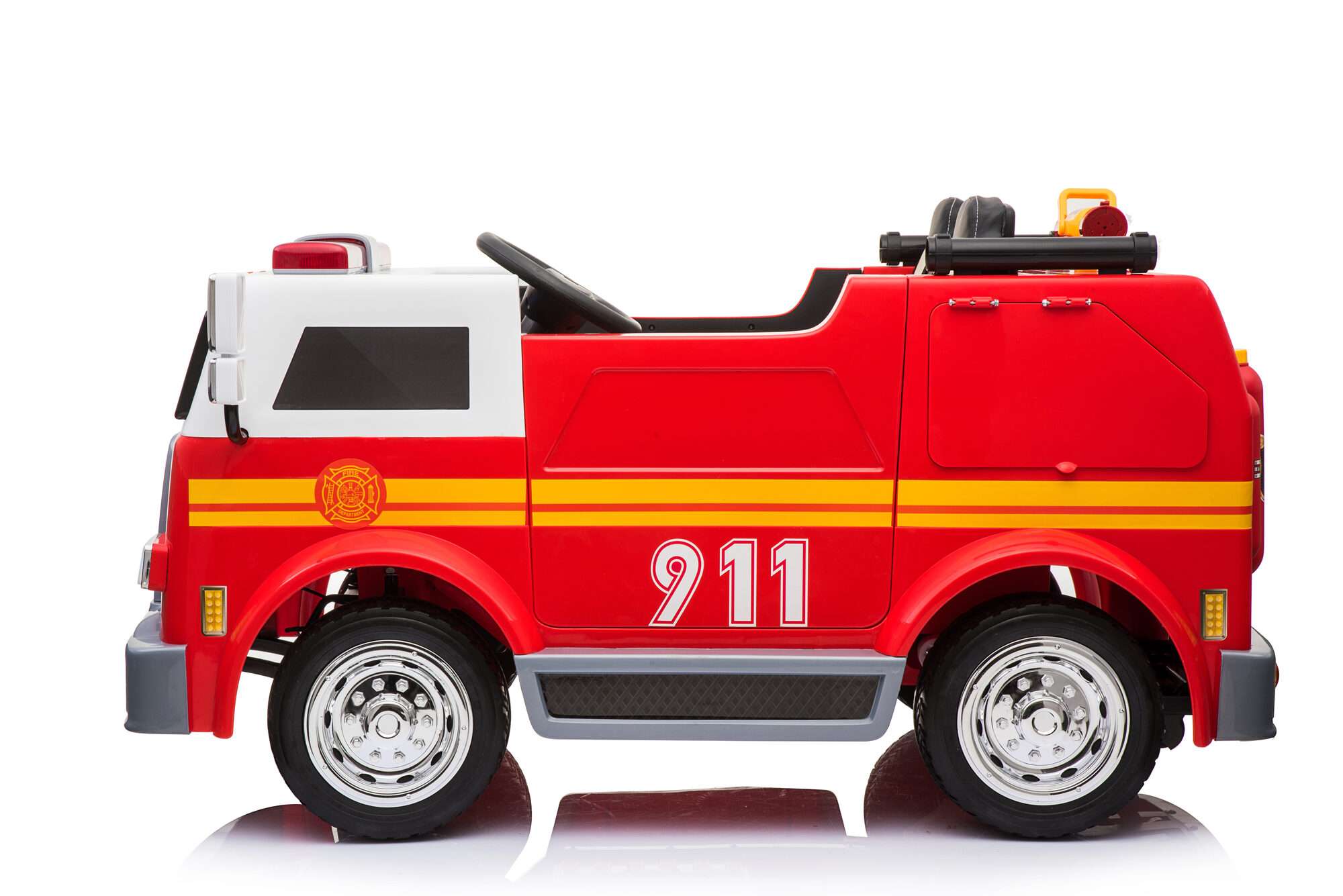 Image du produit : Brandweerwagen met brandalarmverlichting (3-8 jaar)