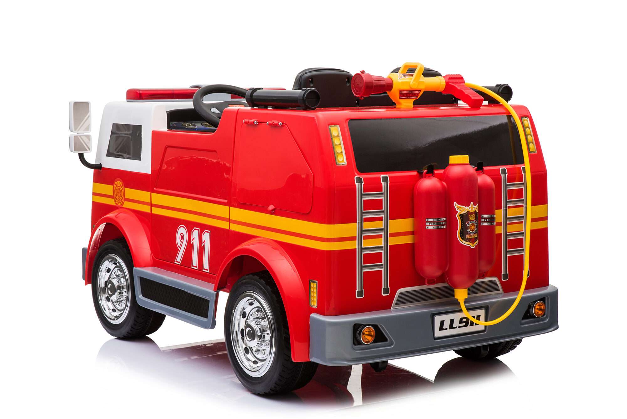 Image du produit : Brandweerwagen met brandalarmverlichting (3-8 jaar)
