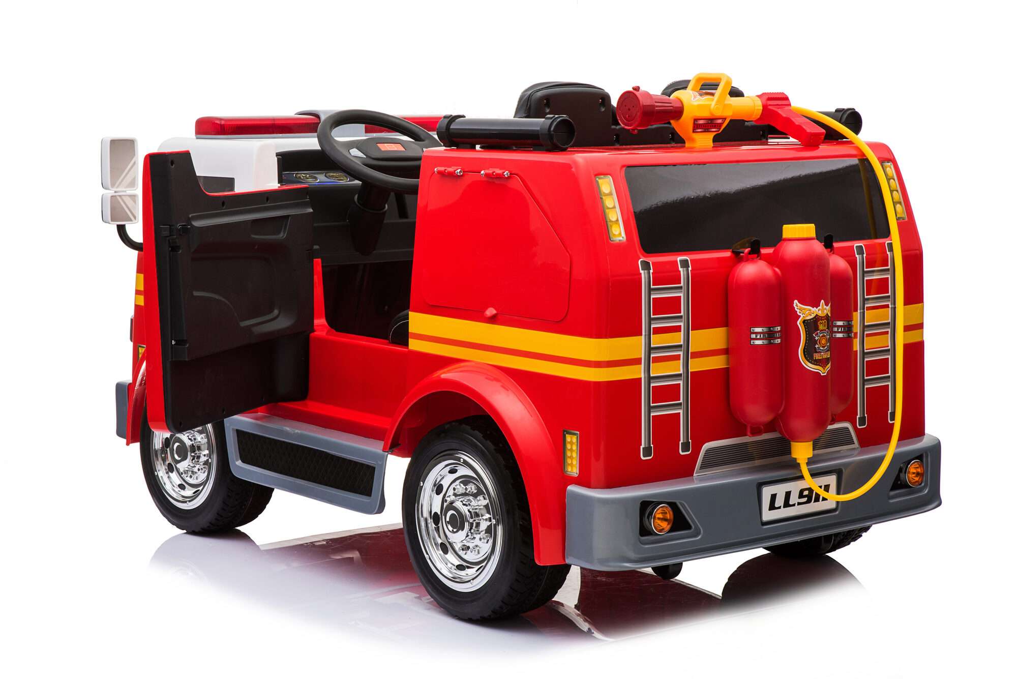 Image du produit : Brandweerwagen met brandalarmverlichting (3-8 jaar)