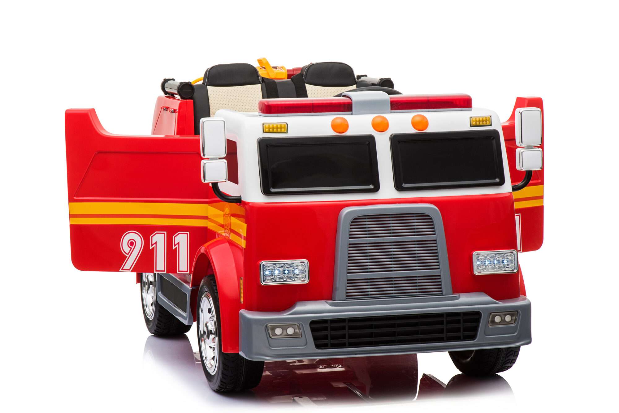 Image du produit : Brandweerwagen met brandalarmverlichting (3-8 jaar)