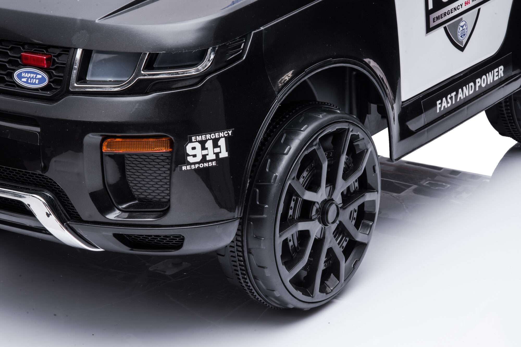 Image du produit : Politieauto in zwarte kleur (3-8 jaar)