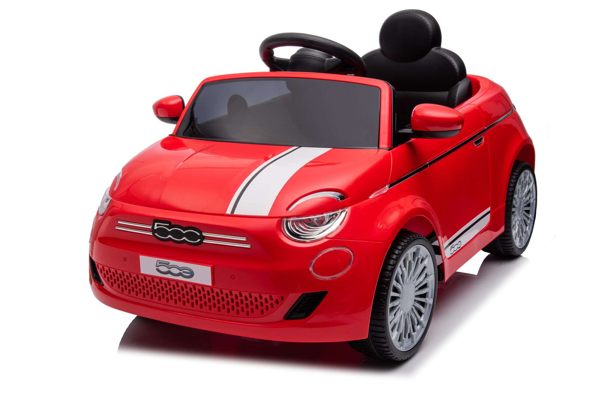 Image du produit : Fiat 500 (2015) met rijbewijs in de kleur Rood (3-8 jaar)