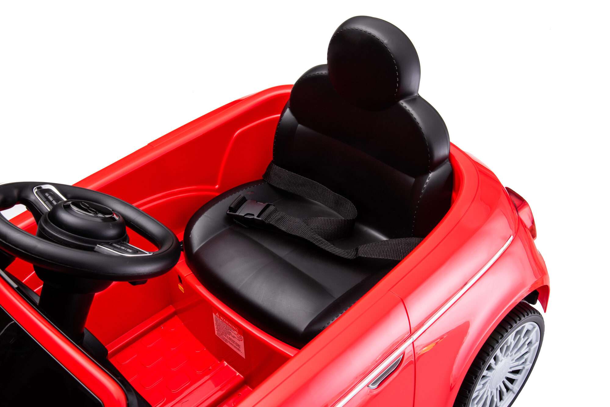 Image du produit : Fiat 500 (2015) met rijbewijs in de kleur Rood (3-8 jaar)