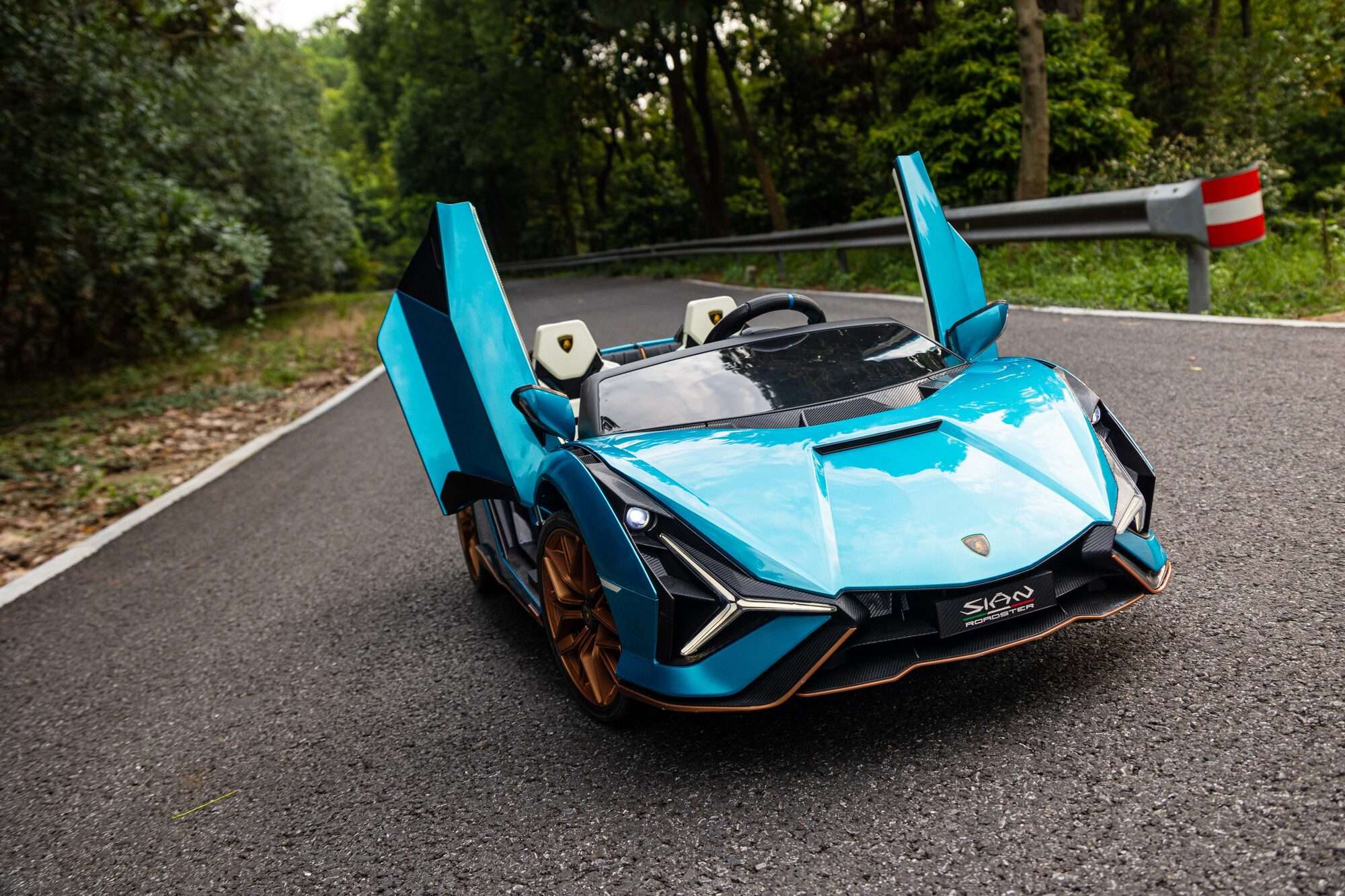 Image du produit : Lamborghini Sian met licentie in blauwe kleur (3-8 jaar)