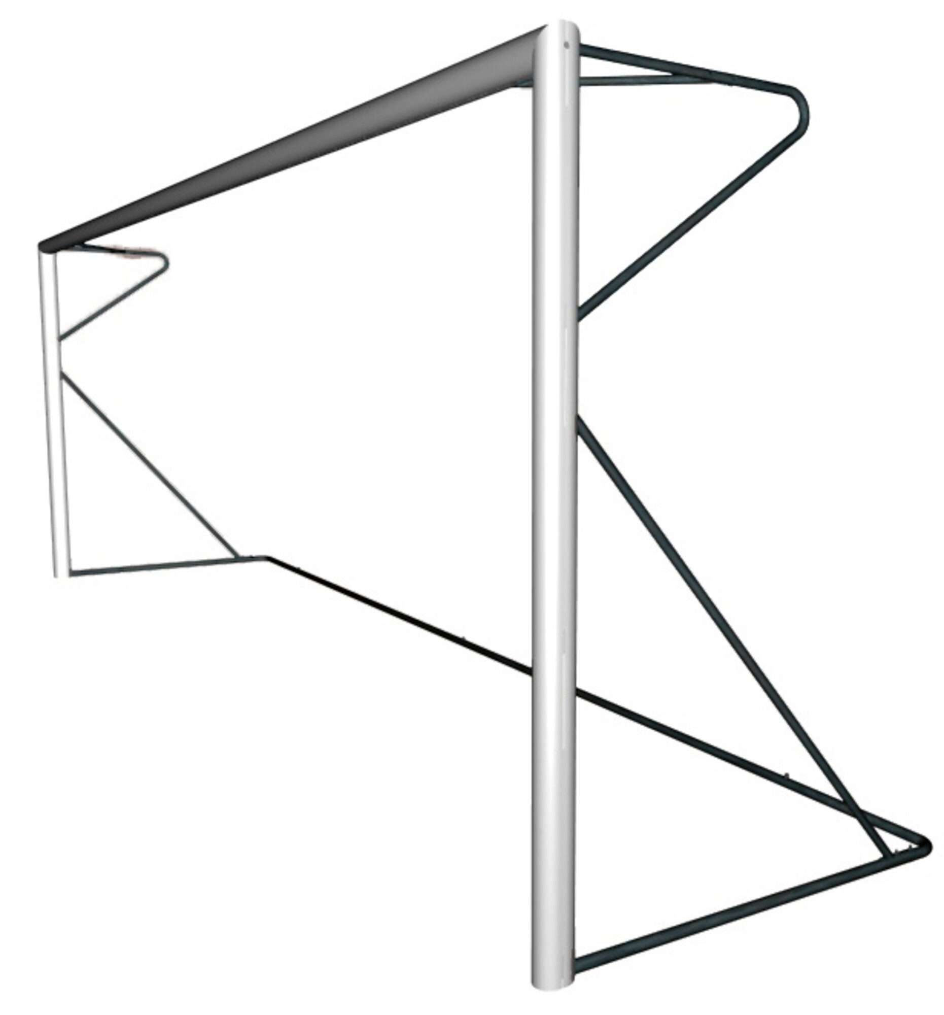 Image du produit : 8-a-side voetbaldoel: 6 x 2,10 m aluminium - Verplaatsbaar - Keuze uit verschillende kleuren