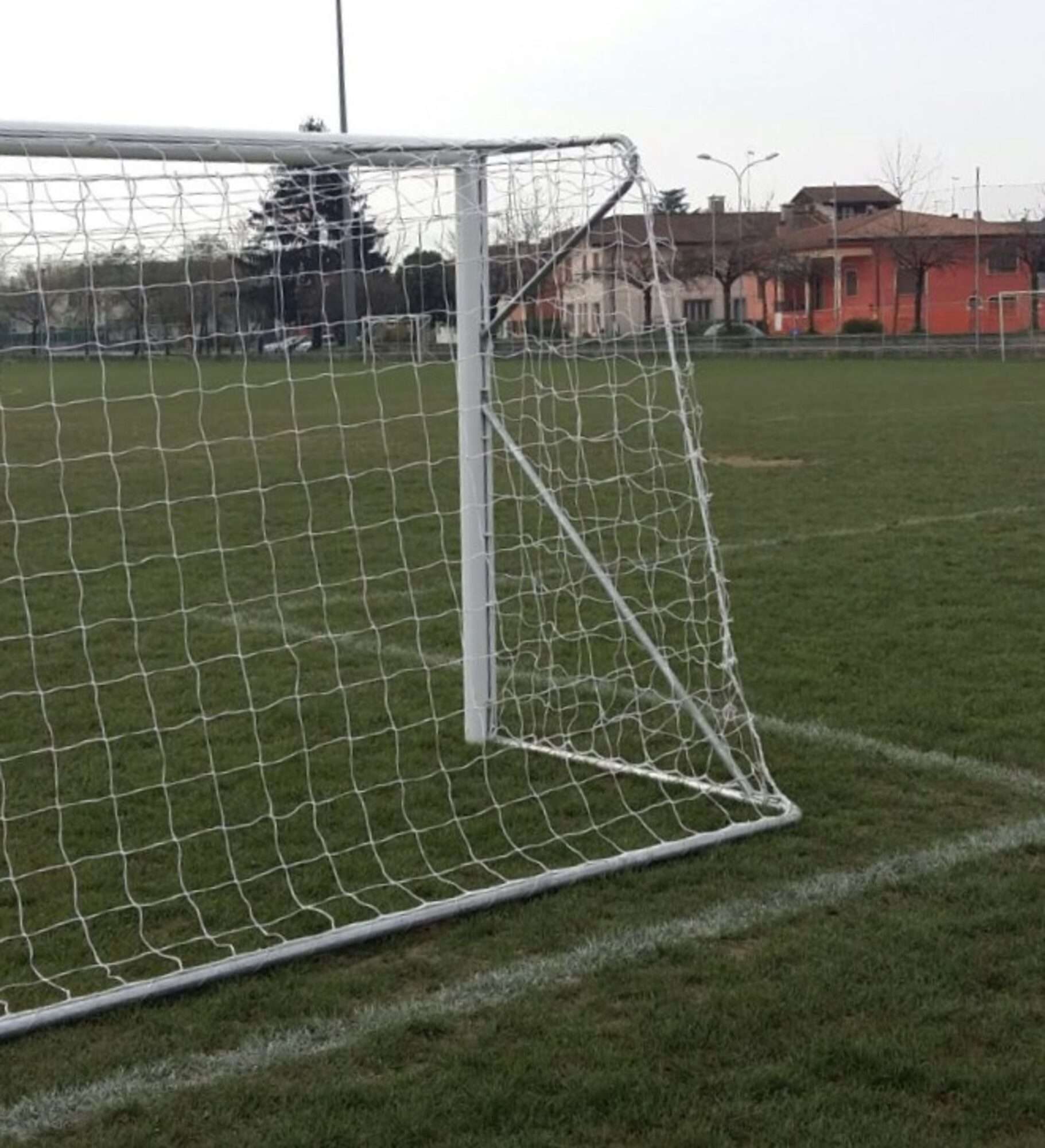 Image du produit : 8-a-side voetbaldoel: 6 x 2,10 m aluminium - Verplaatsbaar - Keuze uit verschillende kleuren