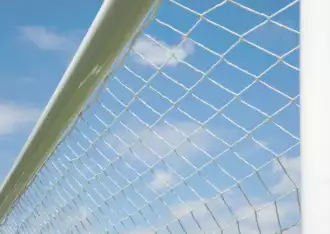 BICOLOR voetbalnet - 7,32 x 2,44 x 2 x 2m - 4mm