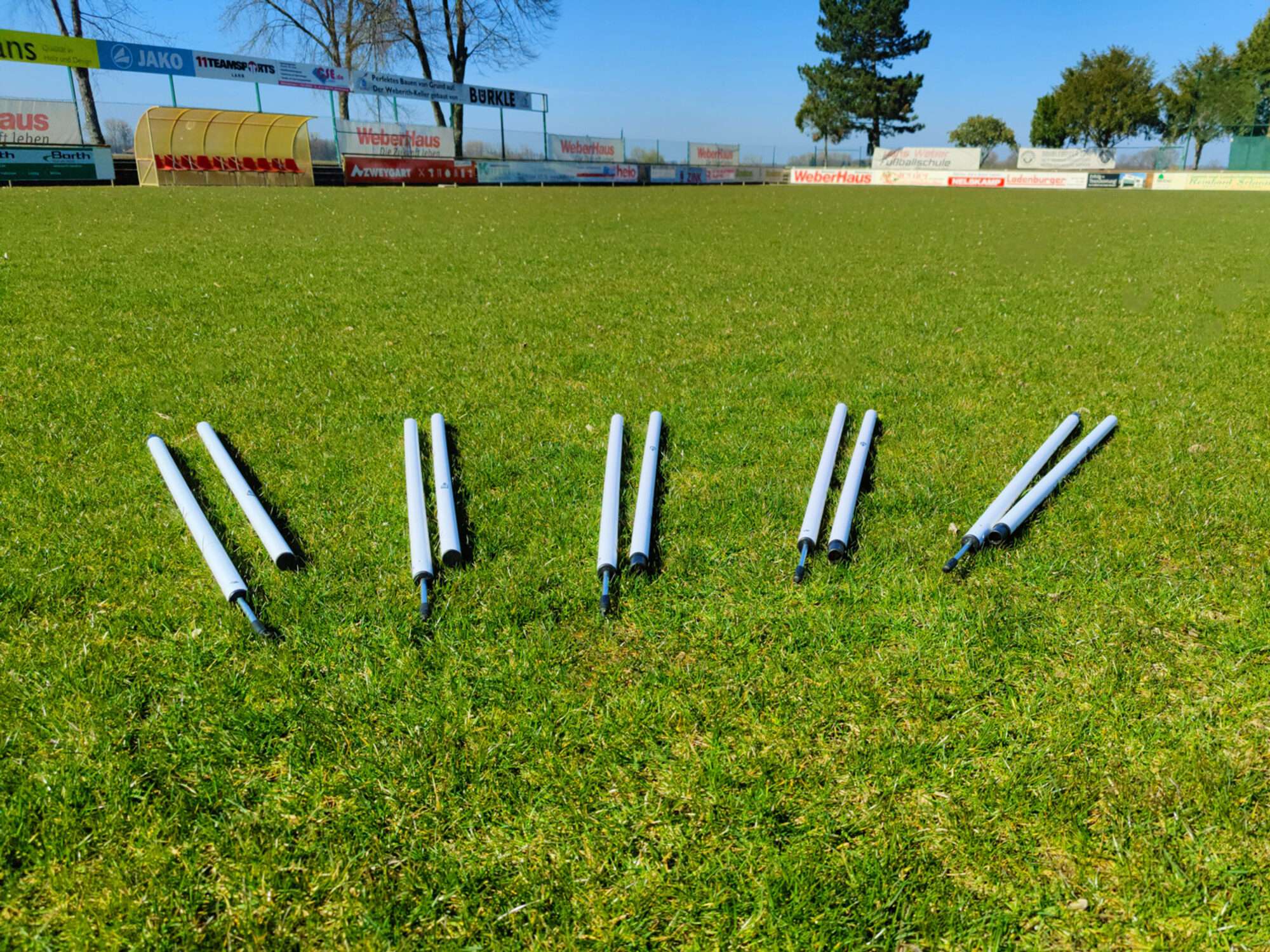 Image du produit : Lot de 5 piquets de slalom Blancs