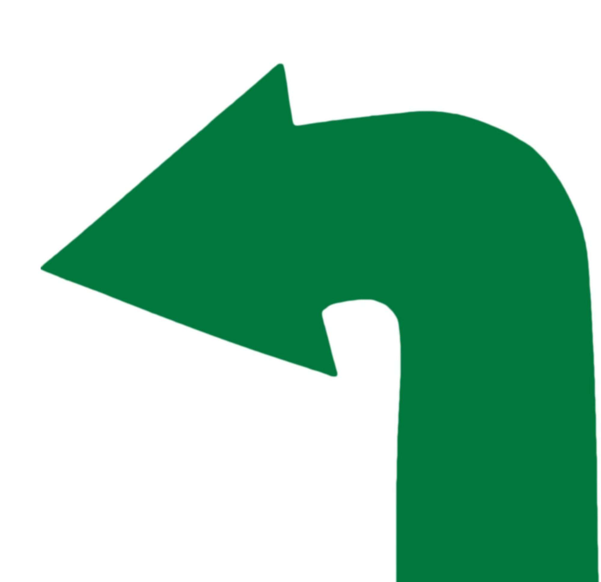 Image du produit : Grondmarkering - set van 4 gebogen pijlen