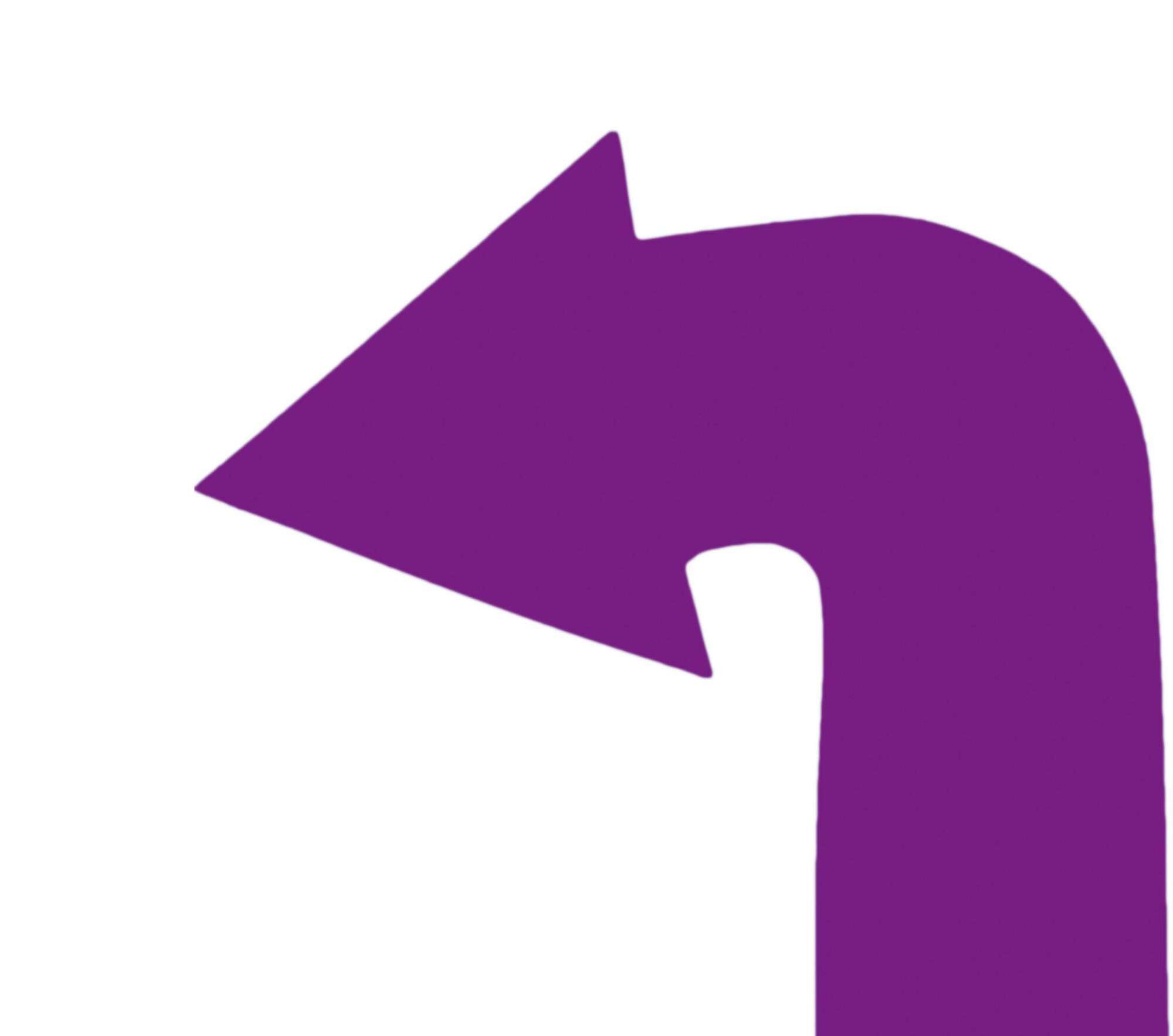 Image du produit : Grondmarkering - set van 4 gebogen pijlen