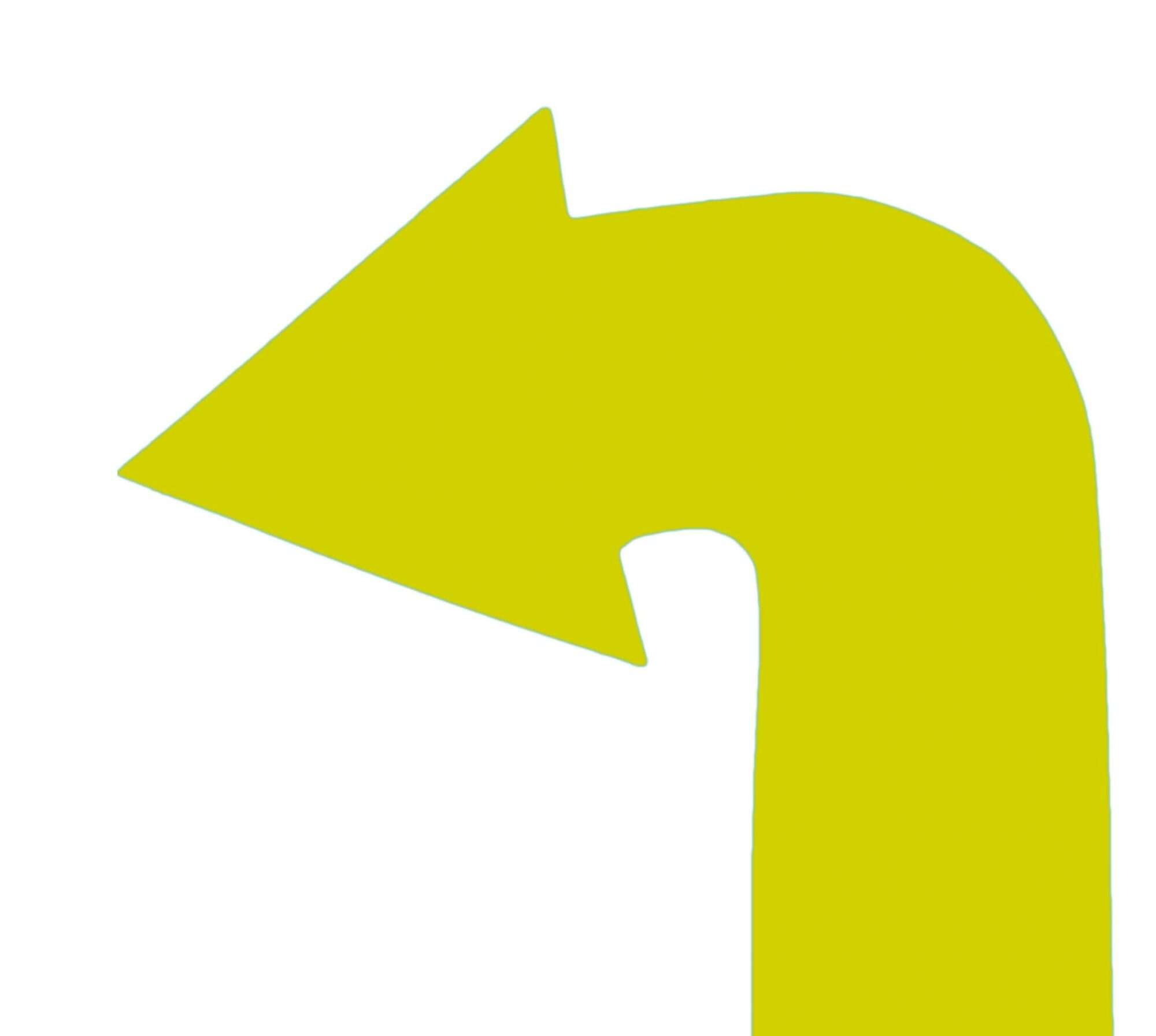 Image du produit : Grondmarkering - set van 4 gebogen pijlen