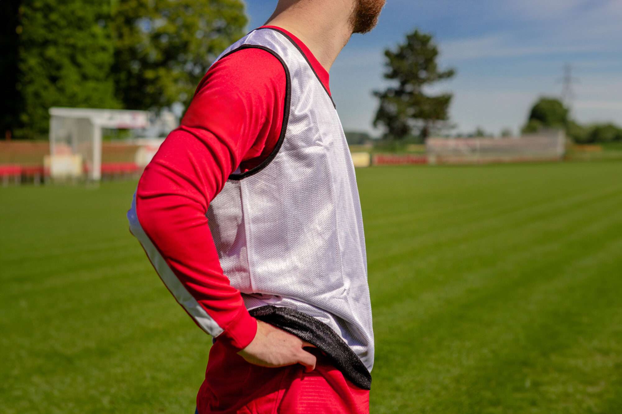 Image du produit : Omkeerbaar trainingsvest - Zwart/Wit - Set van 5 - M/L