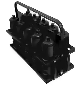 Bidonhouder incl. 8 bidons