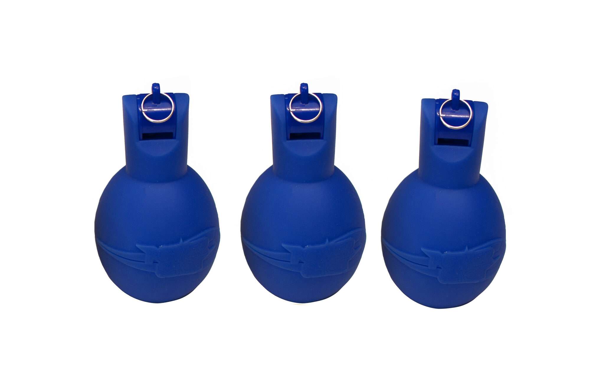 Image du produit : Peerfluitje / Hygiënisch blauw handfluitje - Set van 3