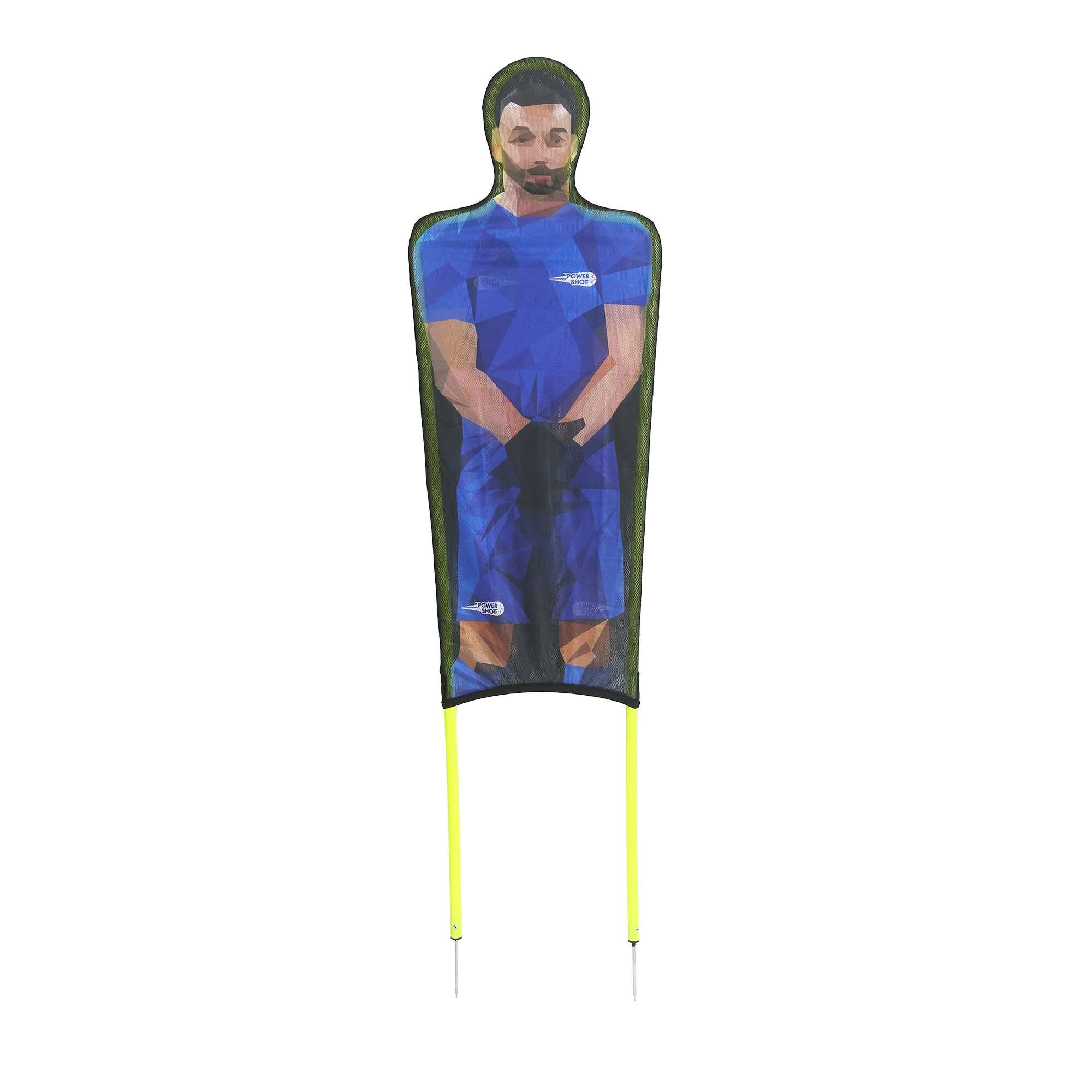 Image du produit : Set van 3 flexibele polyester dummy's met opdruk - Blauw
