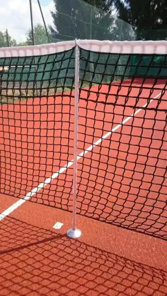 Paar tennispalen voor singles - Grijs aluminium