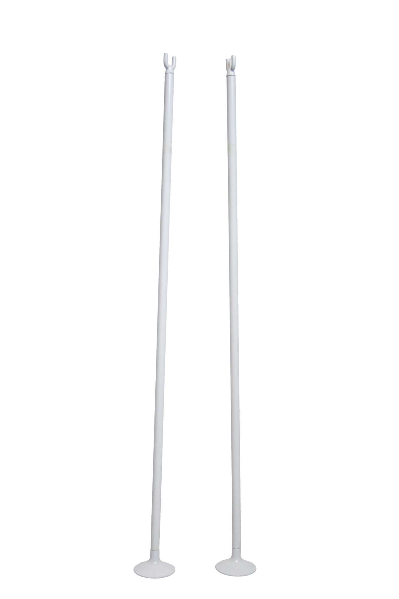 Image du produit : Paar tennispalen - Wit aluminium