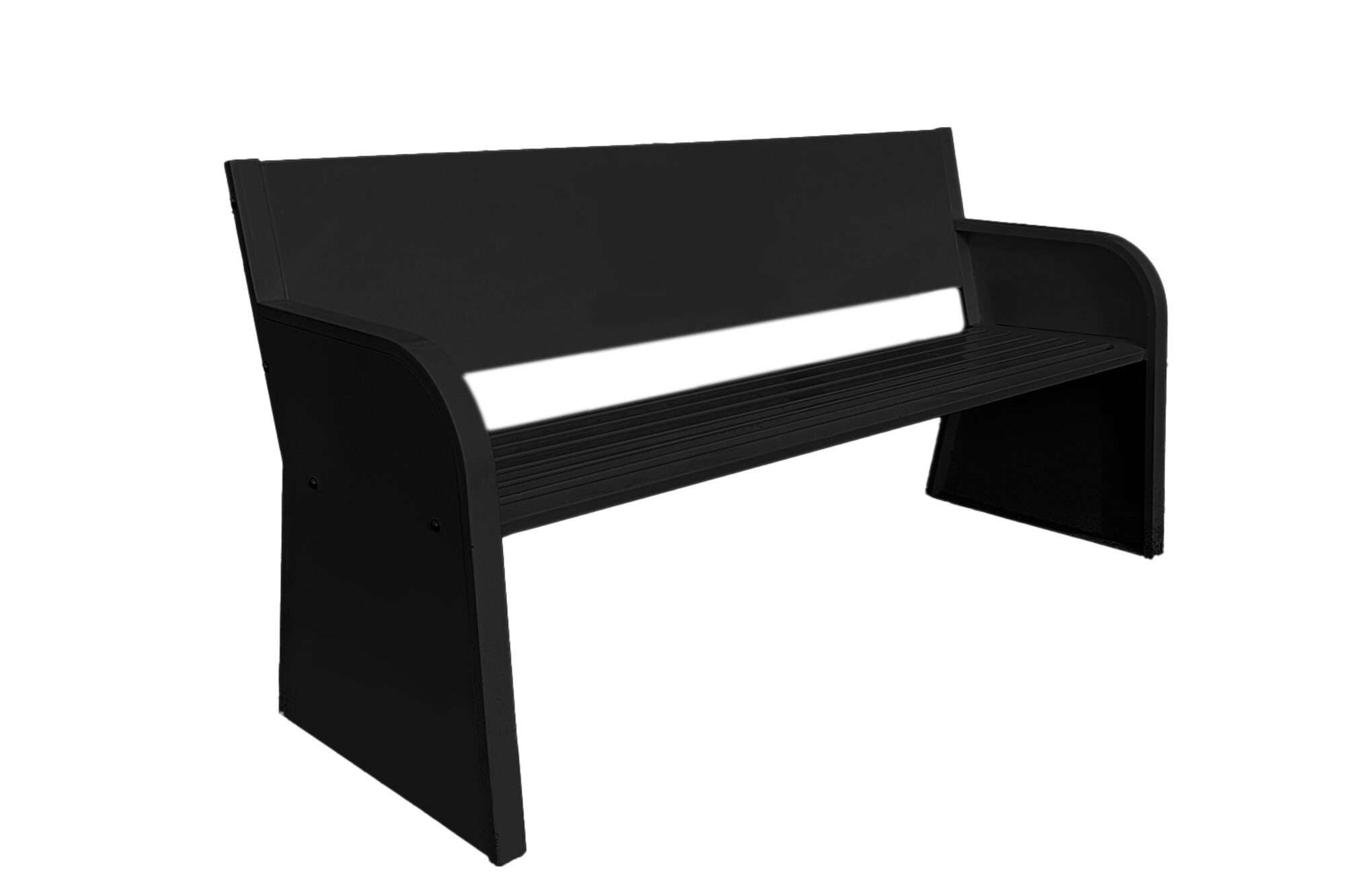 Image du produit : Banc tennis personnalisable en acier électrozingué noir