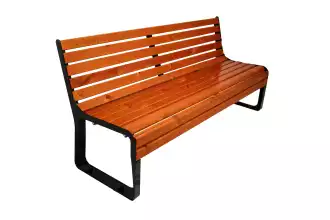 Hoogwaardige houten tennisbank met rugleuning - 180 cm