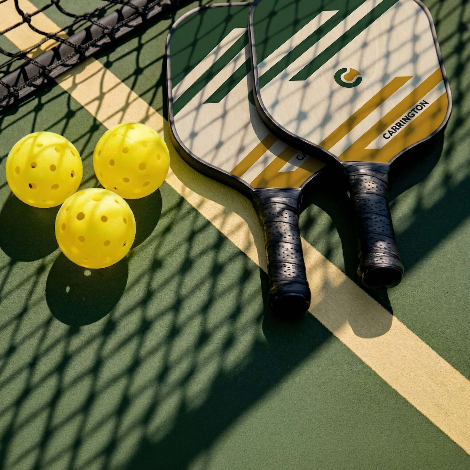 Image du produit : Pickleball - Houten racket en bal (set van 2)