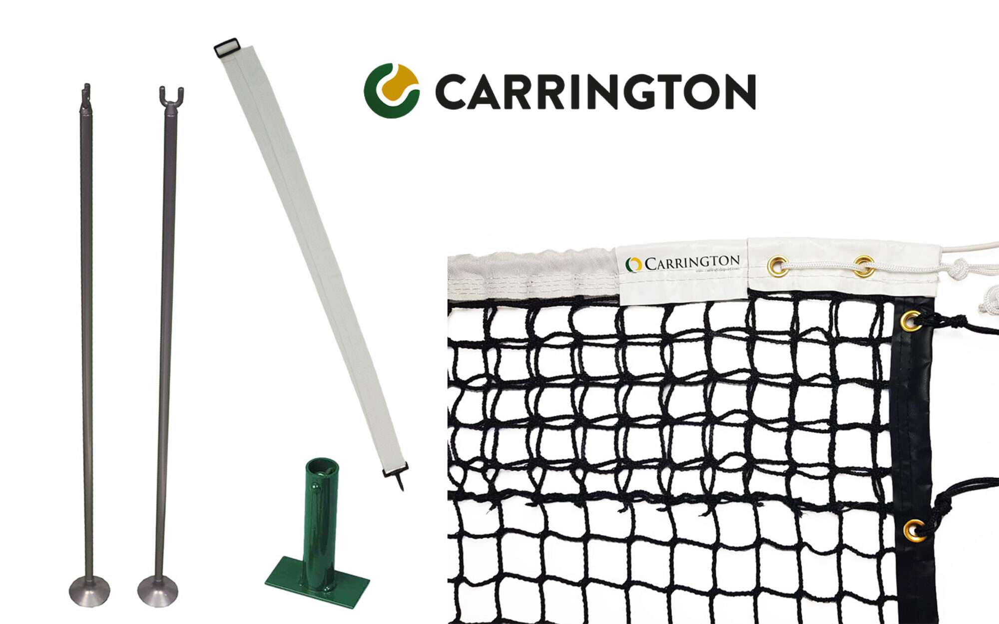 Image du produit : Speciaal hardcourt tennisnetset - Carrington