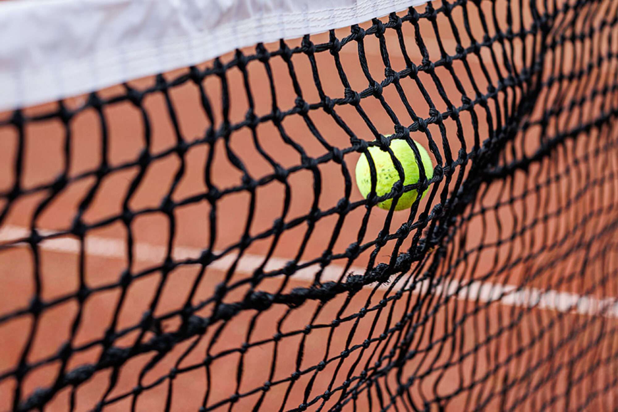 Image du produit : Expert tennisnet 3,5mm - dubbele mazen - klei