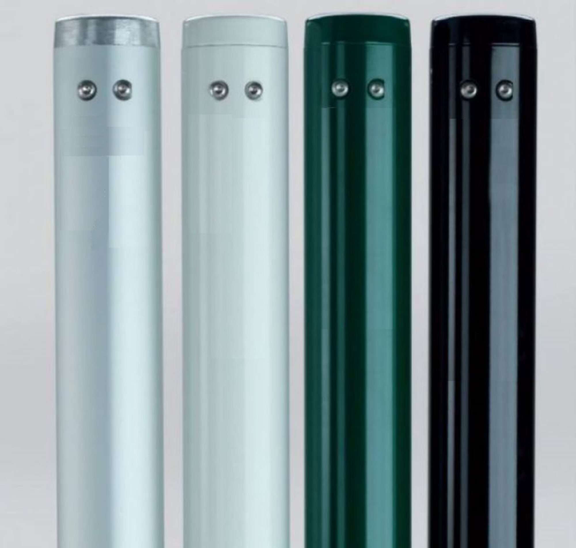 Image du produit : Paar witte aluminium ronde tennispalen